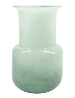Vase Ø 18 x 29 cm glass mintgrønn