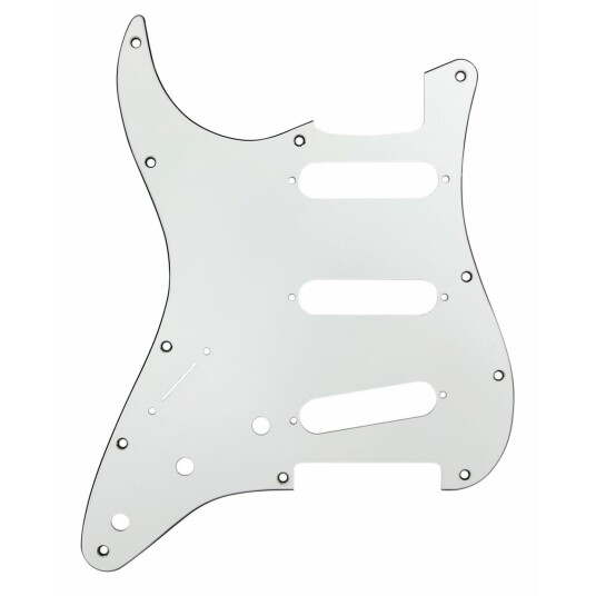 D'Andrea St-Style Sss 3-Ply Pickguard Left White/black/white