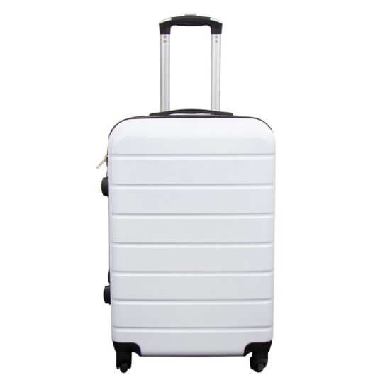 Borg Living Koffert - hardcase koffert - Str. Medium - Hvit - Praktisk reisekoffert Borg Living Koffert - hardcase koffert - Str. Medium - Hvit - Praktisk reisekoffert
