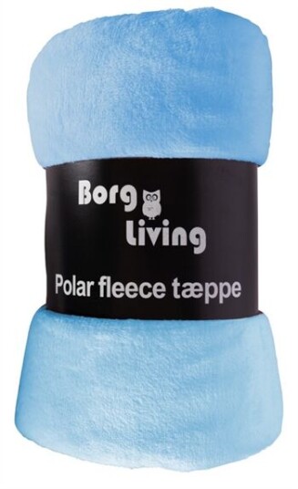 Borg Living Fleeceteppe Blå 150x200 cm Ekstra myk og fin
