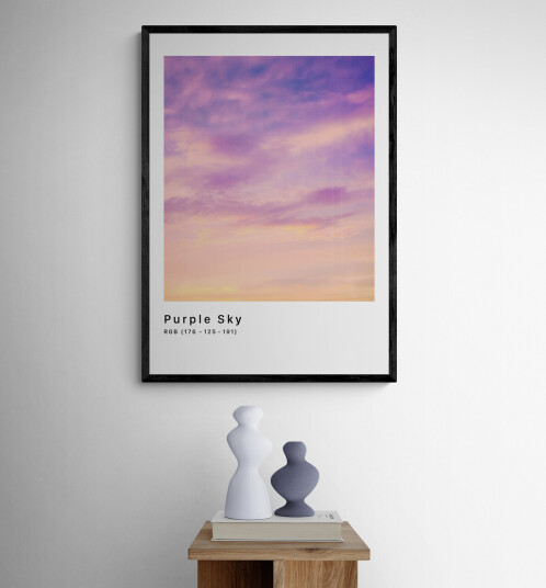 RGB Purple Sky av Plakatwerket