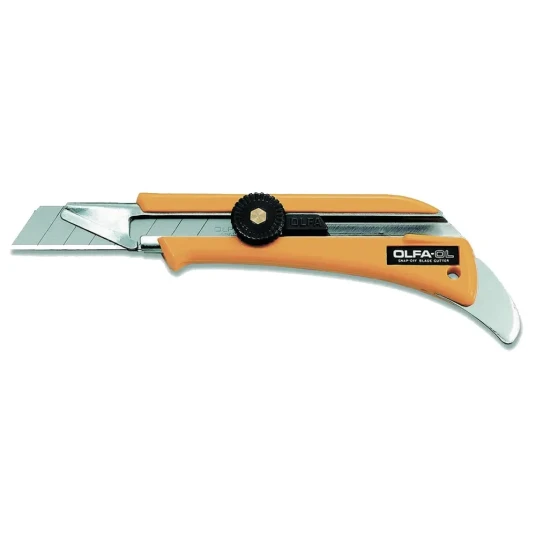 Olfa 18mm Brytebladkniv med Forsterket Blad og Mattehake