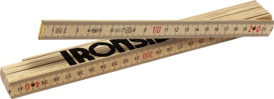 Ironside 150061 Meterstokk 2 m, Tre