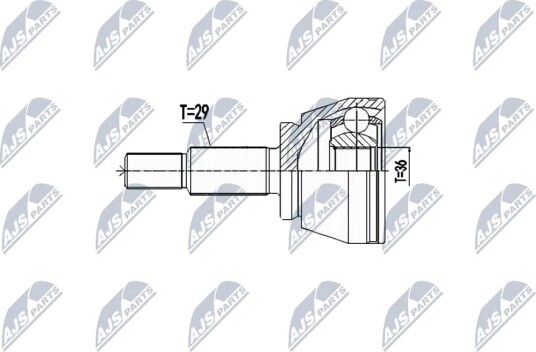 Nty Drivknute drivaksel NTY NPZ RE 059