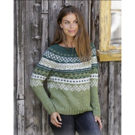 Â Bardu by DROPS Design Genser Strikkeoppskrift str S XXXL