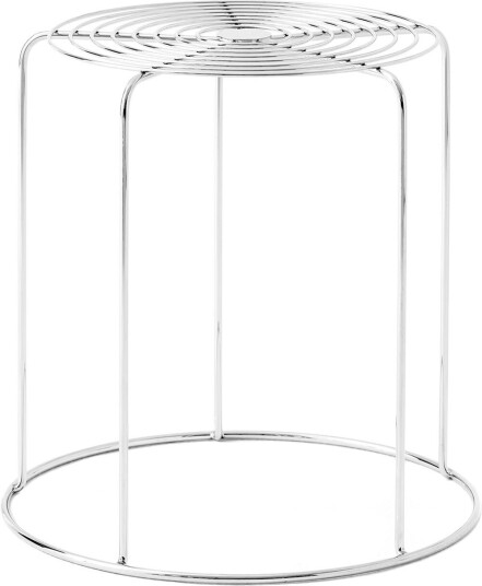 &Tradition &tradition; - Wire Stool Vp11 Stainless Steel Krakker Verner Panton Sølv Metall