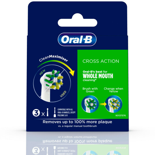 Oral B Børstehoder CrossAction CleanMaximiser 3 stk.