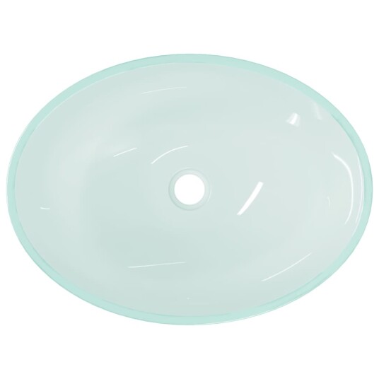 vidaXL Servant glass 50x37x14 cm frostet vidaXL Servant glass 50x37x14 cm frostet