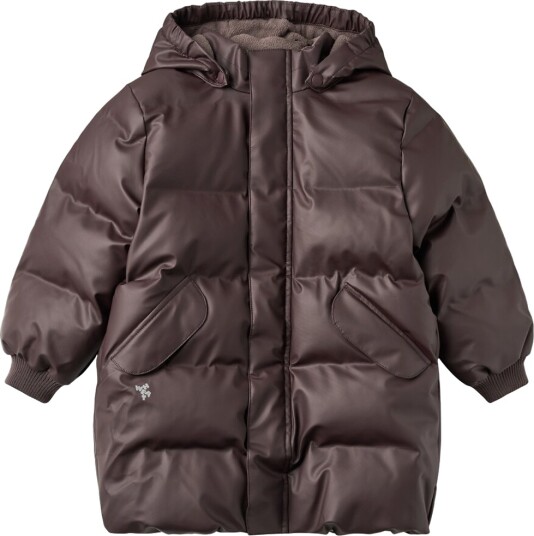Wheat Polstret Jakke   PU   Coast   Chocolate Plum   Wheat   6 år (116)   Dunjakke Brun Lilla