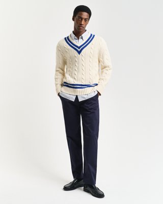 Gant Twillchinos i regular fit MARINE 42/32