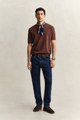 Regular Fit Clean Wash Jeans MID BLUE 3834