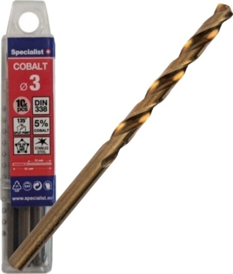 Wiertło Specialist+ Specialist+ Cobalt Met. Gr. 3 Mm 10Vnt