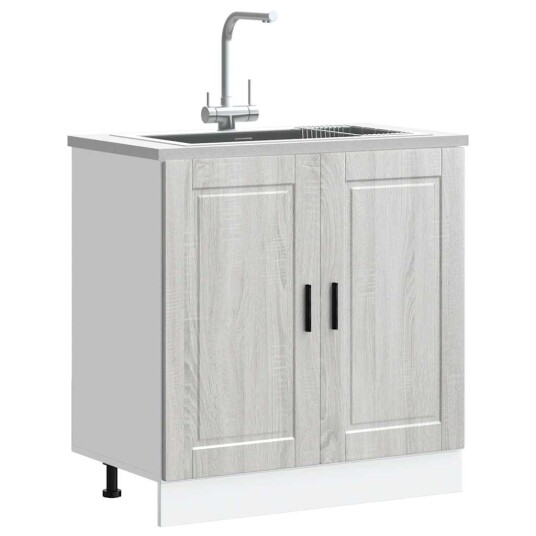  Vask underskap Porto grå sonoma 80x46x81,5 cm konstruert tre 8721158422798