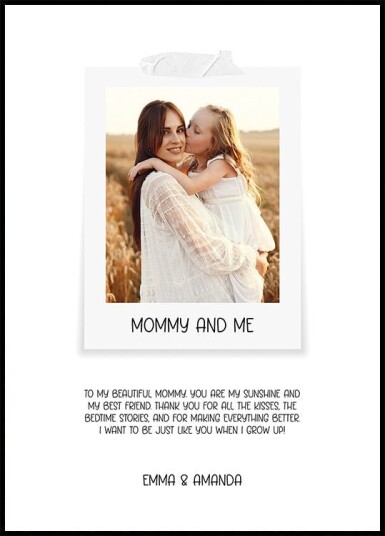 My Mommy Photo Personal Plakat Plakat / 40x50cm