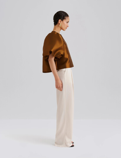 Malina Cleo Blouse   Brown   L