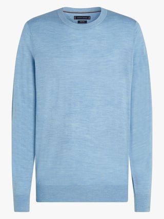 Tommy Hilfiger DC Fine Gauge Merino Crew Neck Blå S Tommy Hilfiger DC Fine Gauge Merino Crew Neck Blå S