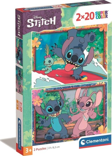 Clementoni 2x20 Stk Puslespill Disney Stitch