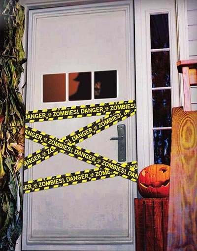 Danger! ZombieSperrebånd i Plast 6 meter