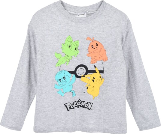 Pókemon Tshirt Grey 140