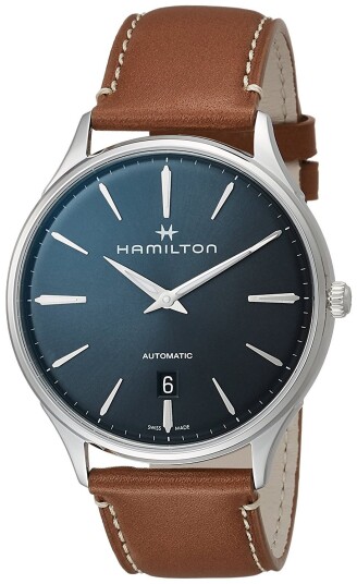 Hamilton Herreklokke H38525541 Jazzmaster Blå/Lær Ø40 mm