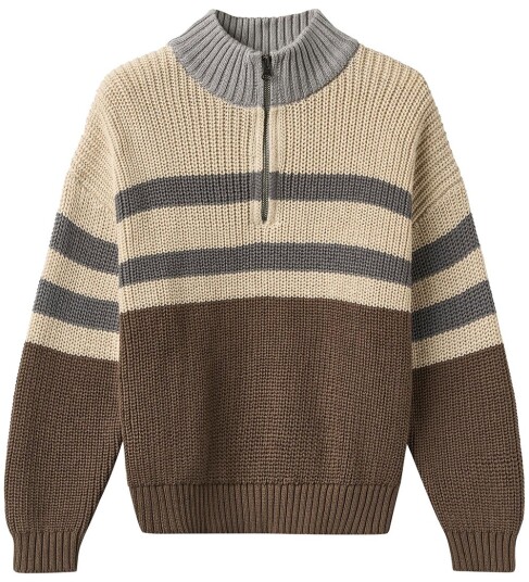Wheat Genser Strikk Simo Dry Tre Wheat 5 år (110) Genser Beige Blå Brun Grå