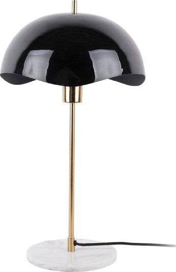 Leitmotiv Bordlampe Waved Dome Svart
