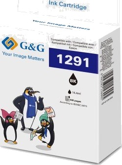 G&G 14630 svart blekkpatron 15 ml 440 sider
