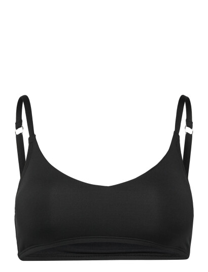 Speedo Solid Triangle Bikini Top Black XS