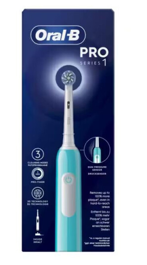 Braun Oral-B Pro 1 Sensitive Clean Elektrisk Tannbørste med Whitening Blå