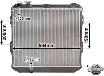 Radiator VAN WEZEL 58002088