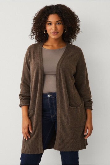 Zizzi   Kardigan caSunny L/S   Grønn
