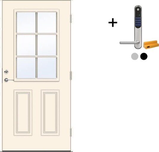 Ytterdør Swedoor Advance-Line Classic Monteverdi med Yale Doorman Classic Home Ytterdør Swedoor Advance-Line Classic Monteverdi med Yale Doorman Classic Home