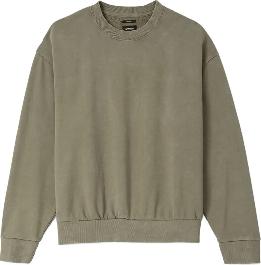 Brixton Brixton Baseline Crew Fleece Khaki green L