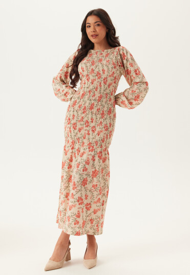 Bubbleroom Structure Smock Midi Dress Multi/patterned 36-38