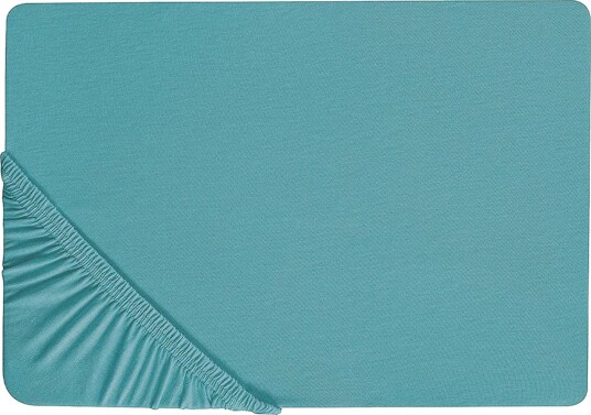 Laken med strikk Hofuf Turkis 90x200 cm Turkis 90x200 cm
