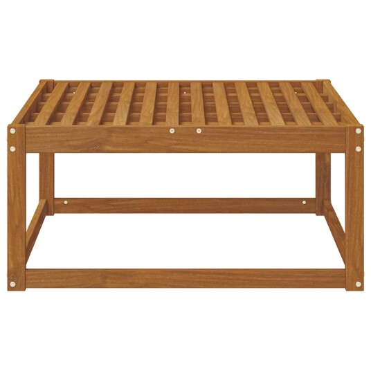 Ute fotstøtte Solid akasietre Naturlig 79 x 79 x 37 cm