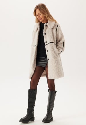 ONLY Onlrubi Shearling Coat Pumice Stone XL