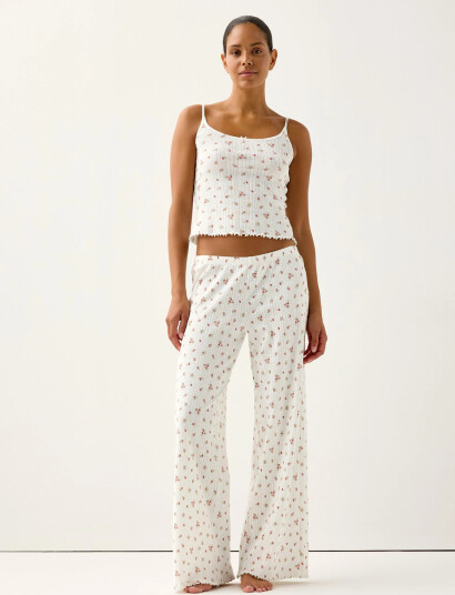 Lindex Trousers Pointelle Pink S