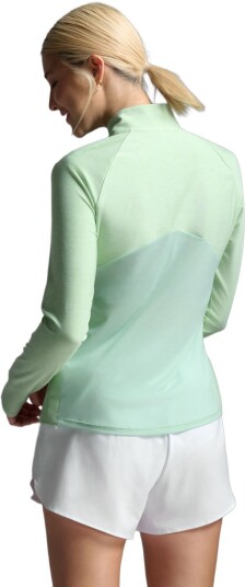 2XU Aero 1/2 Zip W Dame Lysegrønn L | Mellomlagsgenser