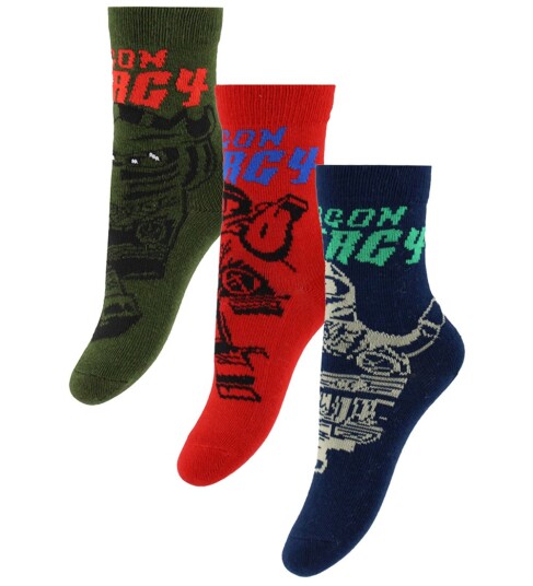 LEGO kidswear Lwagan 602 3 Pack Socks Multi/patterned 26 27 LEGO kidswear Lwagan 602 3 Pack Socks Multi/patterned 26 27