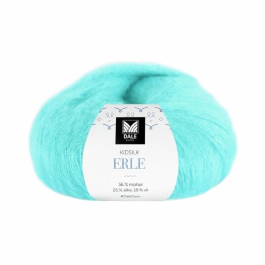 Dale Garn Dale Garn Kidsilk Erle Karibisk Blå 9077 50g