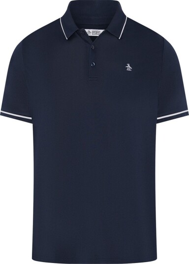Original Penguin OP Pete´s Solid Polo Golf pologenser herre Black Iris Large