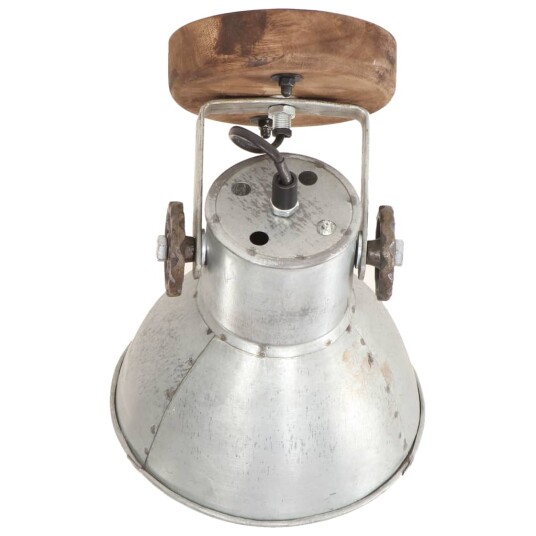vidaXL Industrielle vegg-/taklamper 2 stk sølv 20x25 cm E27 vidaXL Industrielle vegg-/taklamper 2 stk sølv 20x25 cm E27