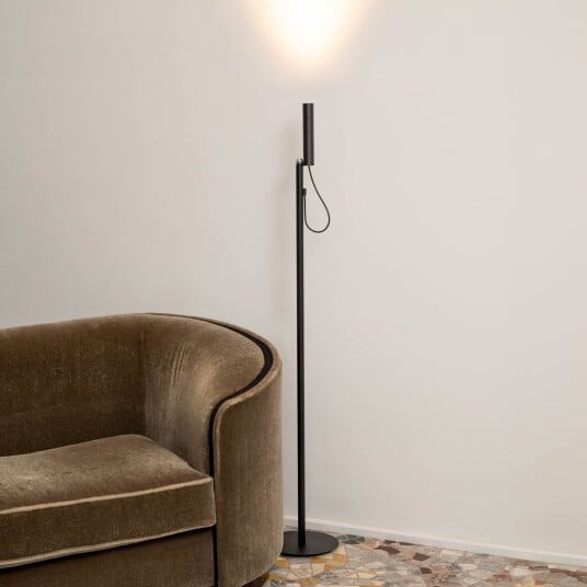 Gulvlampe Nemo Lighting Type dimmbar Svart Stue Aluminium Moderne 140 Svart