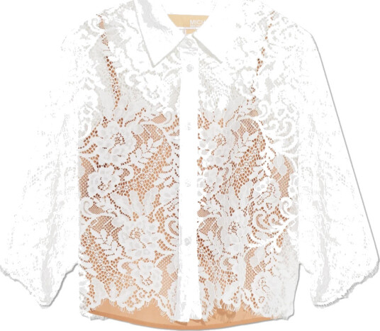 Michael Kors Dame Bluser & Skjorter Hvit L, Michael Kors Dame Bluser & Skjorter Hvit L,
