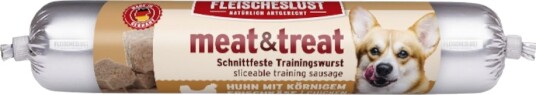 Fleischeslust Meat & Treat Treningspølse Sparepakke Med Cottage Cheese Kylling 3 X 80 G