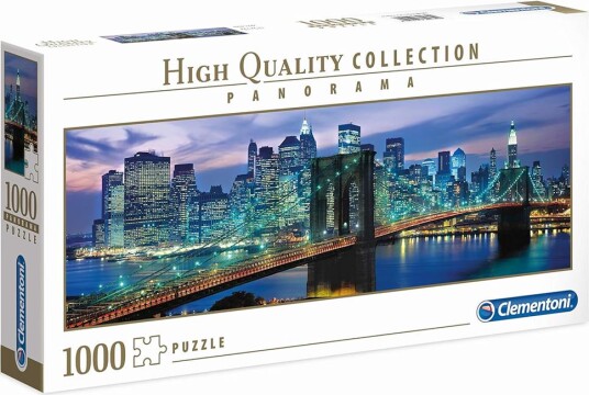 Clementoni puslespill 1000 brikker Brooklyn Bridge Panorama