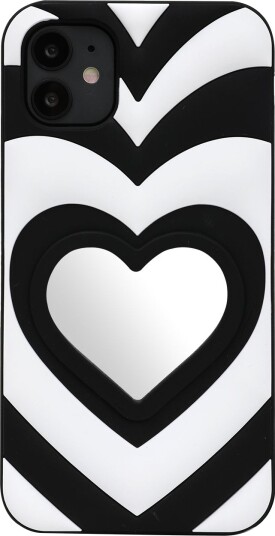 Trolsk Mobildeksel Hjerte med Speil (iPhone 11) Svart