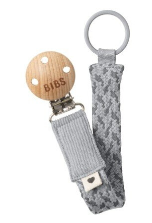 Bibs Paci Braid Smokkesnor Cloud / Iron