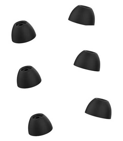 INF Øreputer til Samsung Galaxy Buds 2 in ear hodetelefoner 3,8 mm 3 par Sort